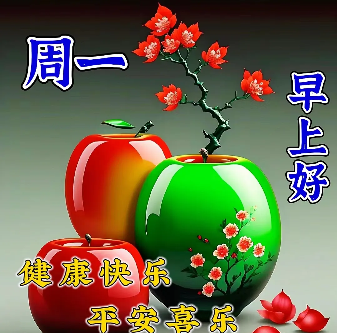 周一早晨温馨问候与图片精选
