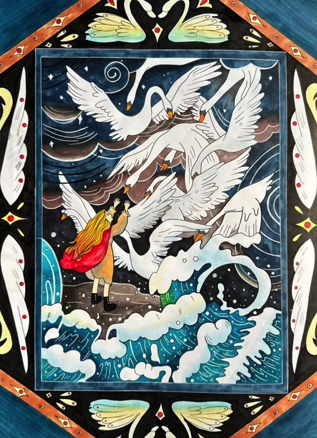 艺术汇集|安徒生(国际)艺术奖优秀作品一一野天鹅