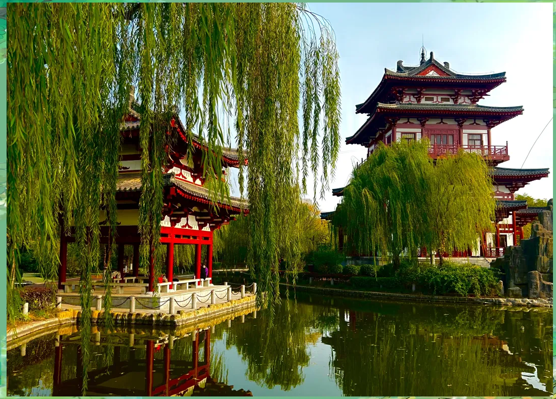 西安高陵水景公园:都市中的江南秘境
