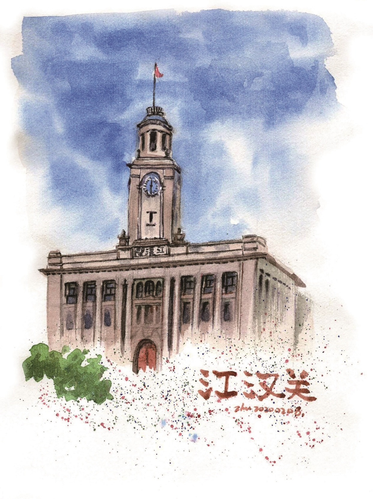 90后城市速写者用手绘记录武汉