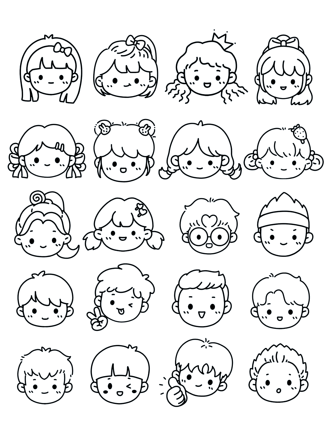 掌握简笔画小人的技巧,创作可爱形象!