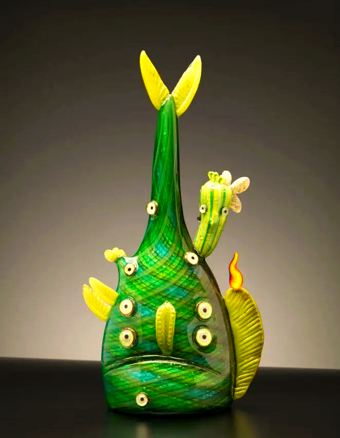 儿童画变玻璃雕塑,艺术家展现非凡想象力