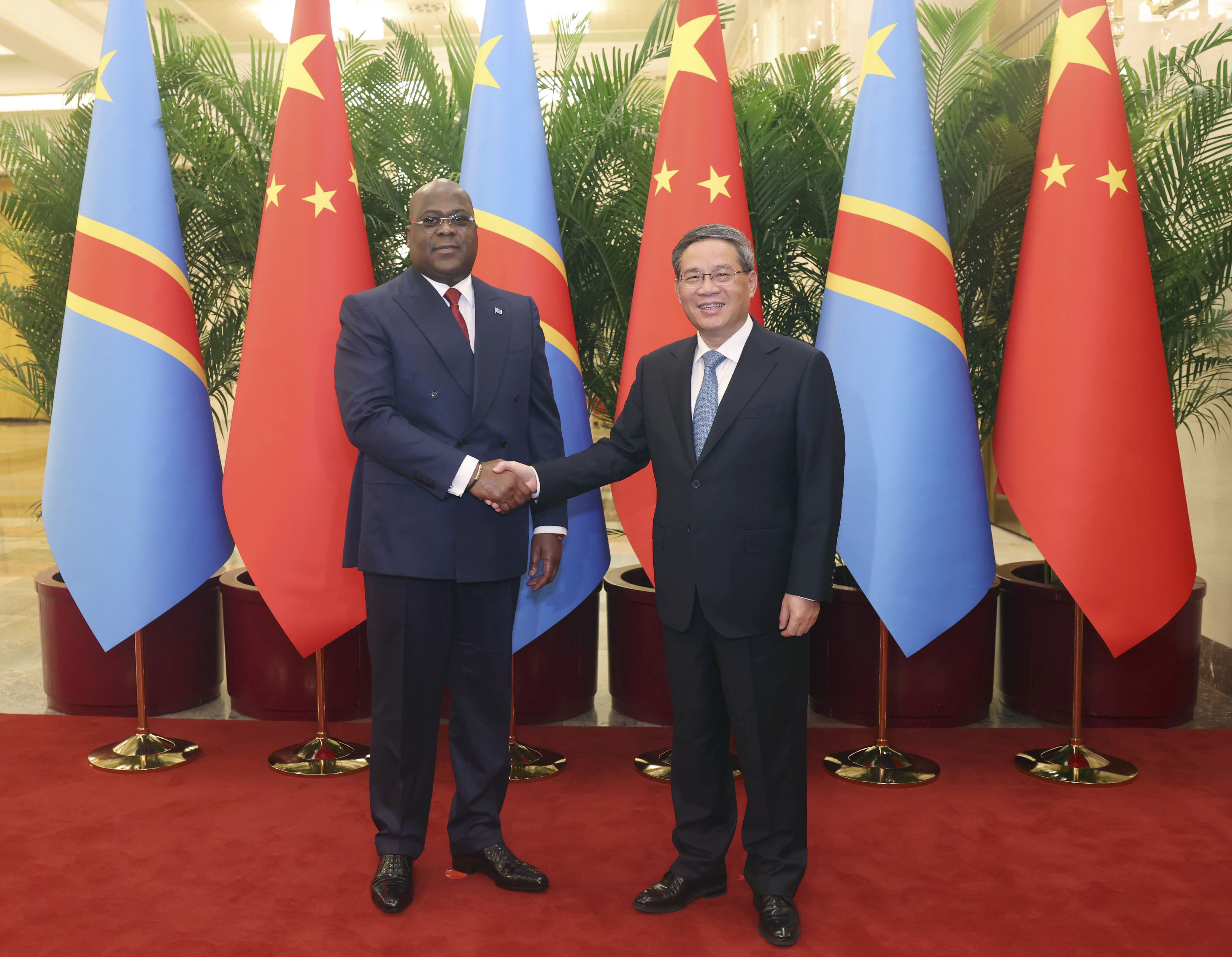 (时政)李强会见刚果(金)总统齐塞克迪