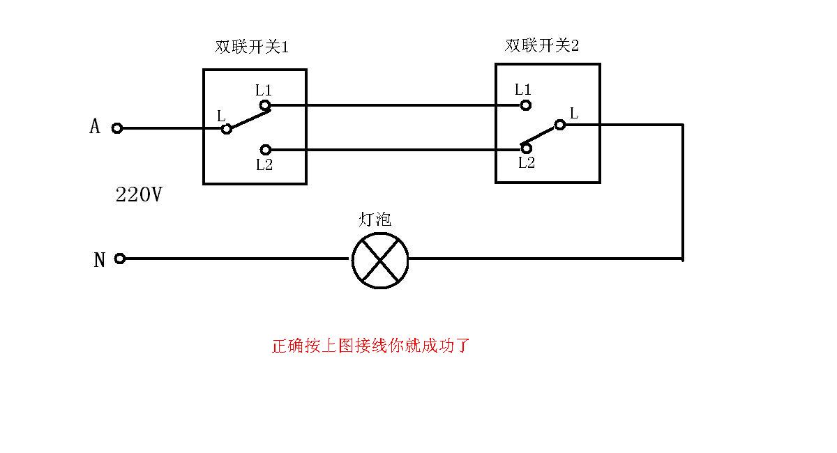 双开和单开双控接线图图片