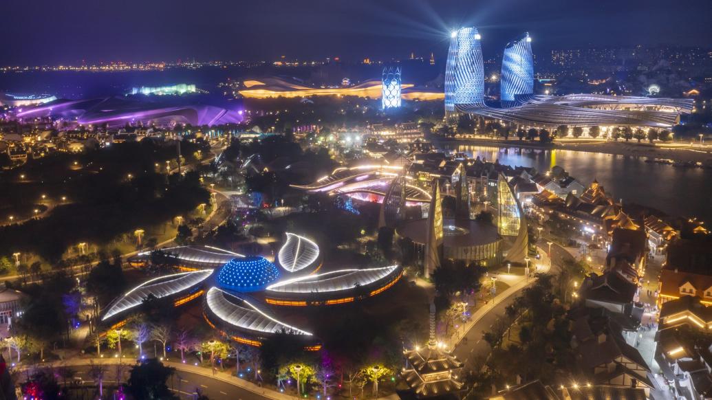 海花岛夜景图片大全图片