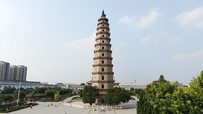 衡水:景县景州塔今日一景