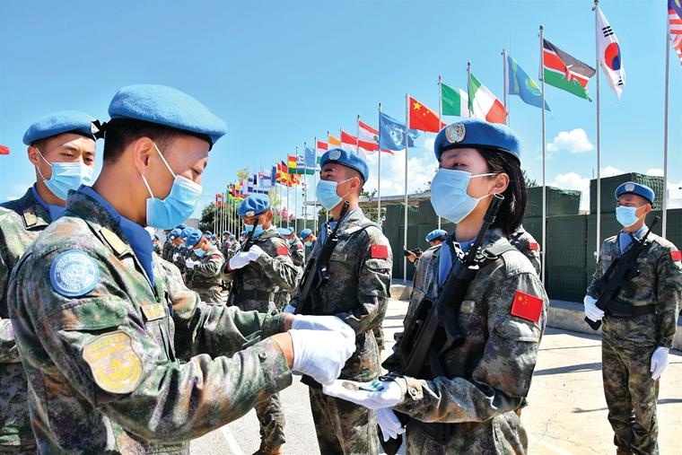 中国第19批赴黎巴嫩维和部队授勋仪式举行