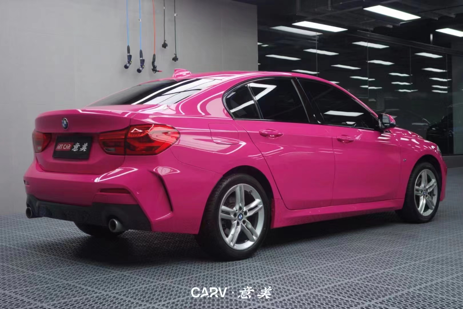 宝马1系卡孚改色膜白金甜菜根紫,甜辣上线