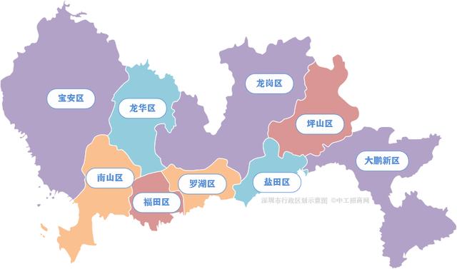 广东21个地级市行政区划图(2021)