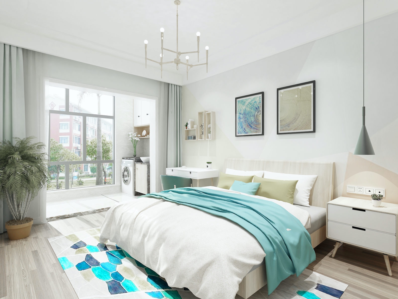 谁说买房容易装修难,我看这套北欧风的一居室装修的特别好看.