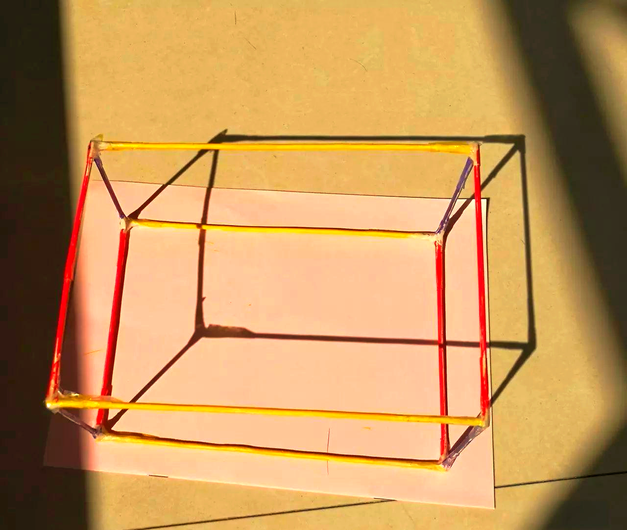 制作长方体框架模型的方法