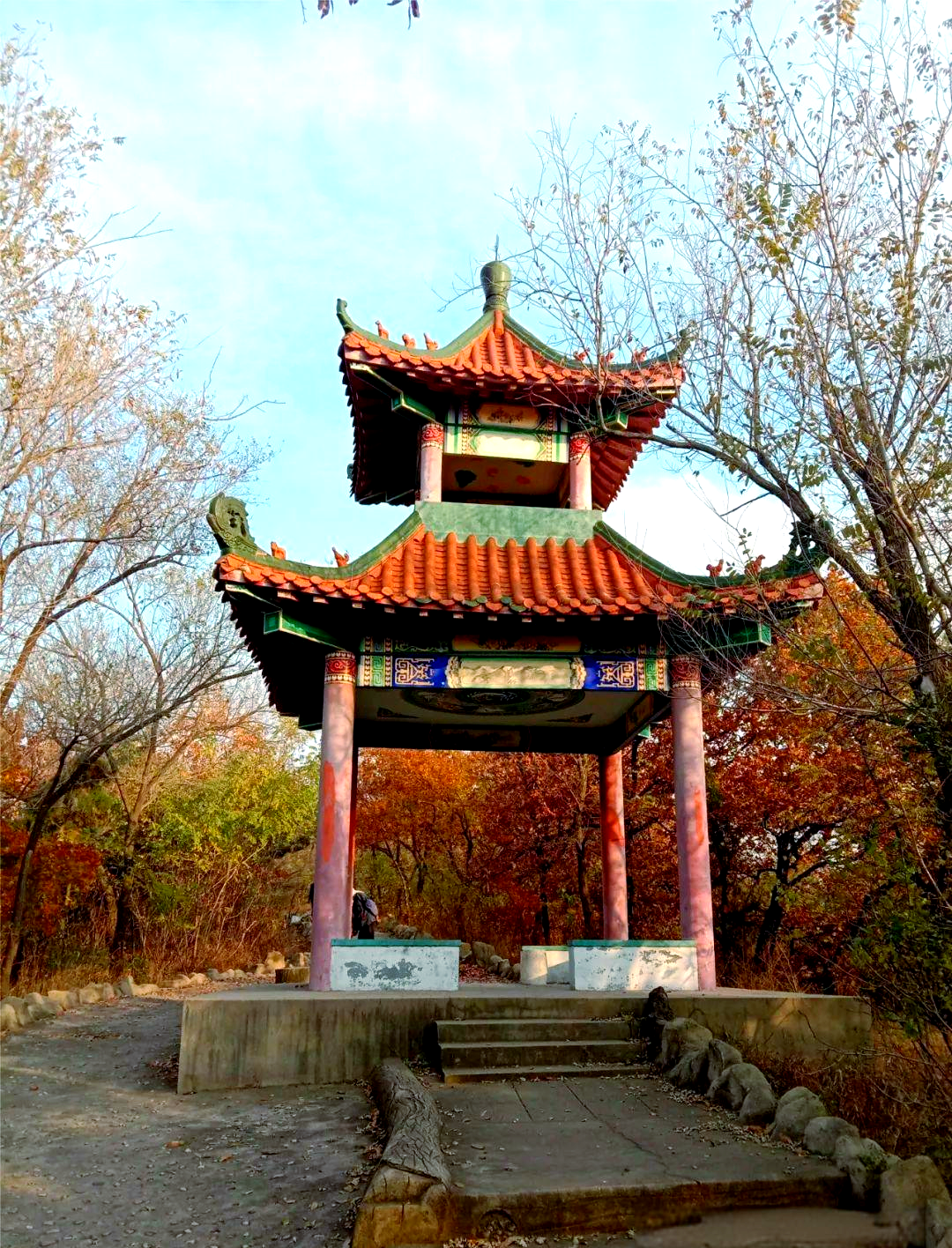 大连普兰店南山公园秋日风光概览