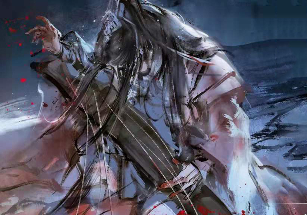 《魔道祖师》长阳画的蓝湛,仙气飘飘如神君,晴光映雪不染尘!