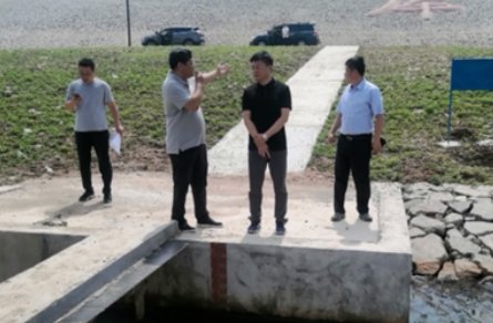 昌图县委书记惠安军,县委副书记,代县长苗宇检查全县防汛工作