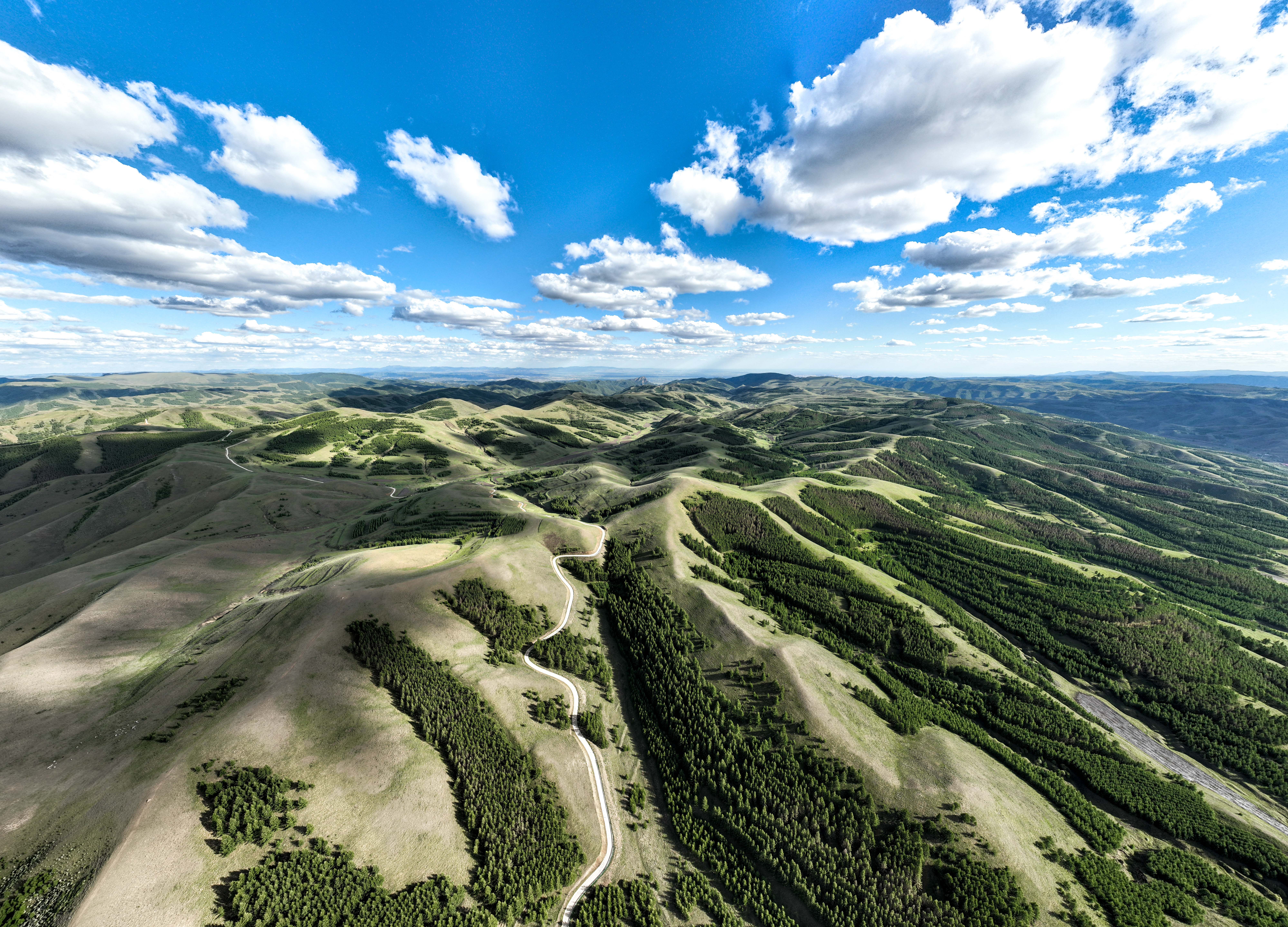 (环境)夏日青城景色如画