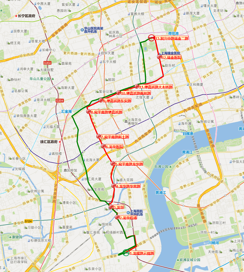 发车间隔:高峰6分钟 低谷12分钟 864路 巴士二公司864路调整路线走向