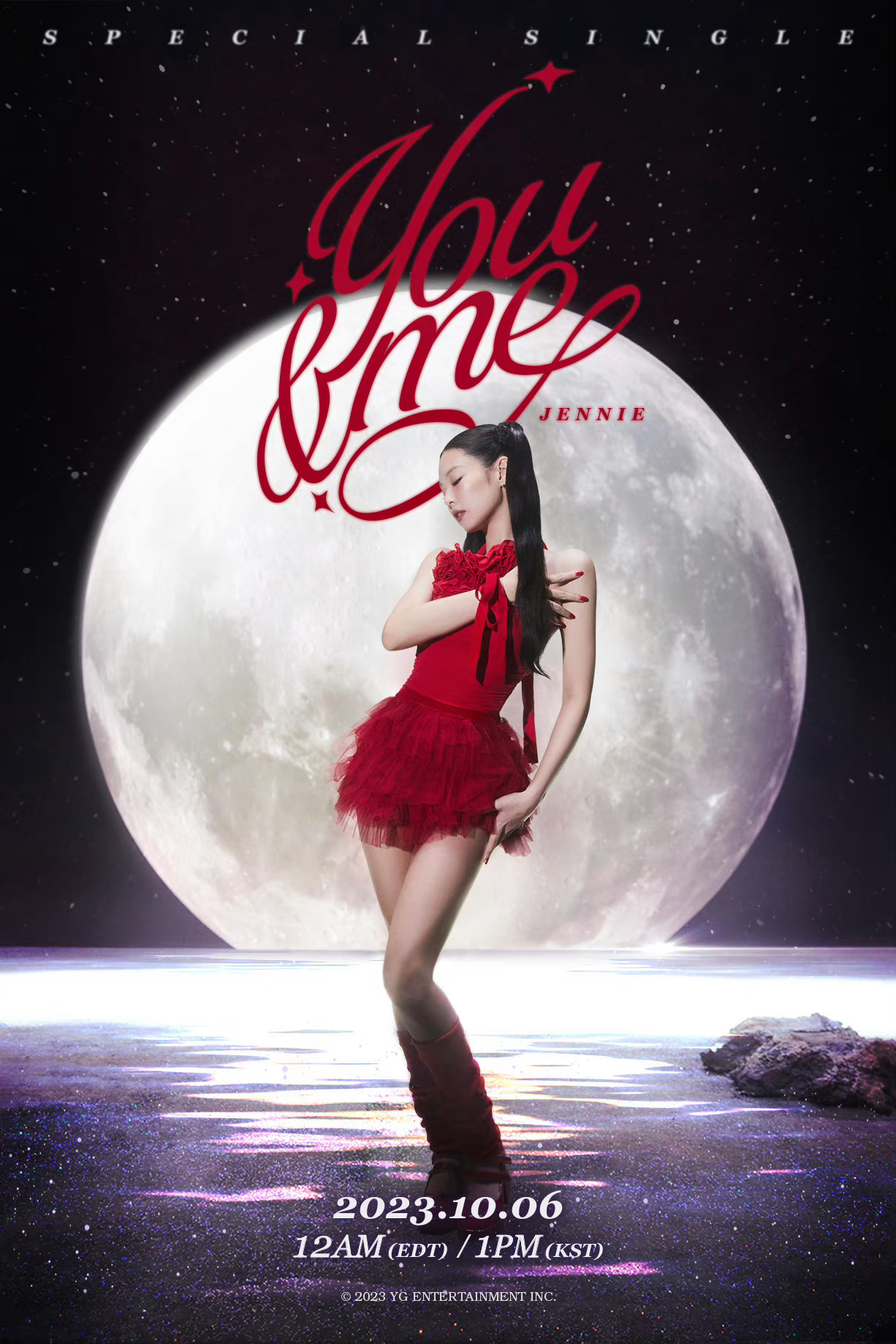 Jennie单曲《You & Me》封面是《美少女战士》武内直子专门绘制的