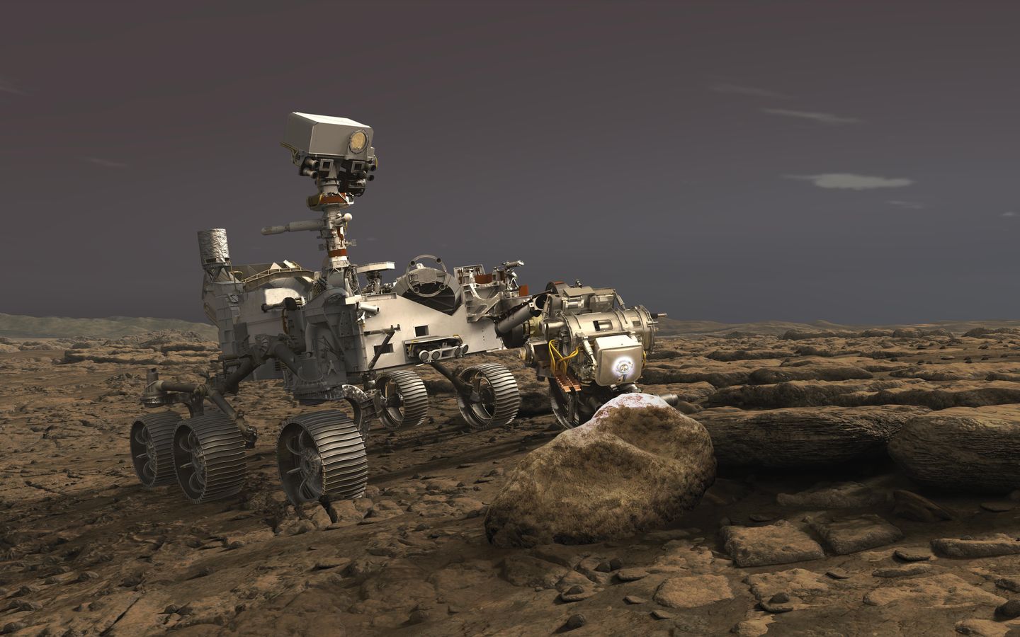 毅力号火星车磨蚀火星上一块岩石,为再次获取火星样品做准备