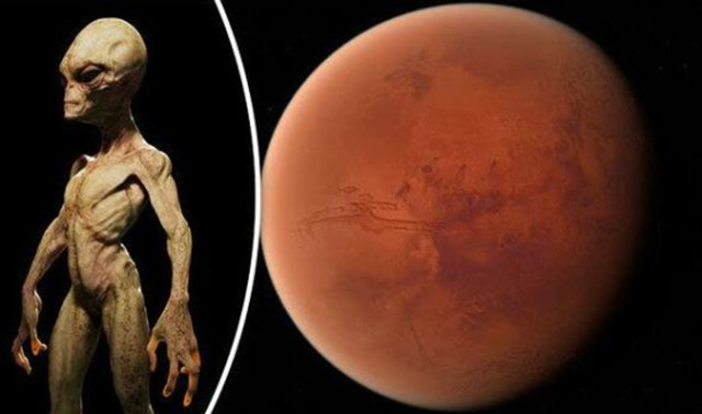 火星上发现人图片