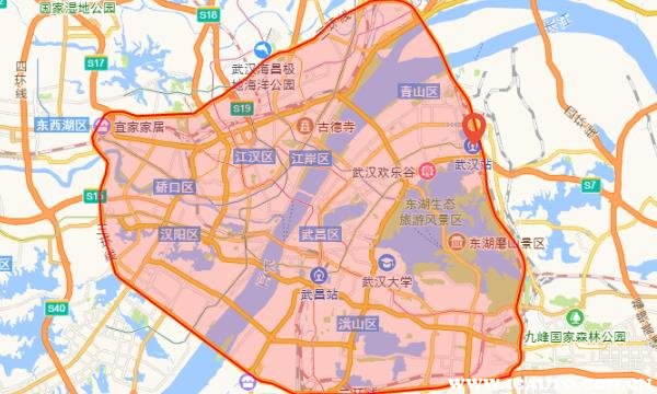 武汉限行区域地图2020图片