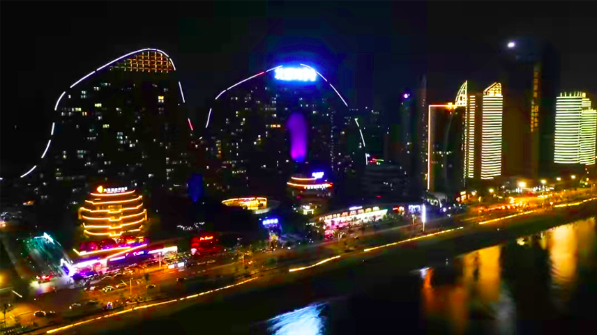 北岸夜景(图@看北海)