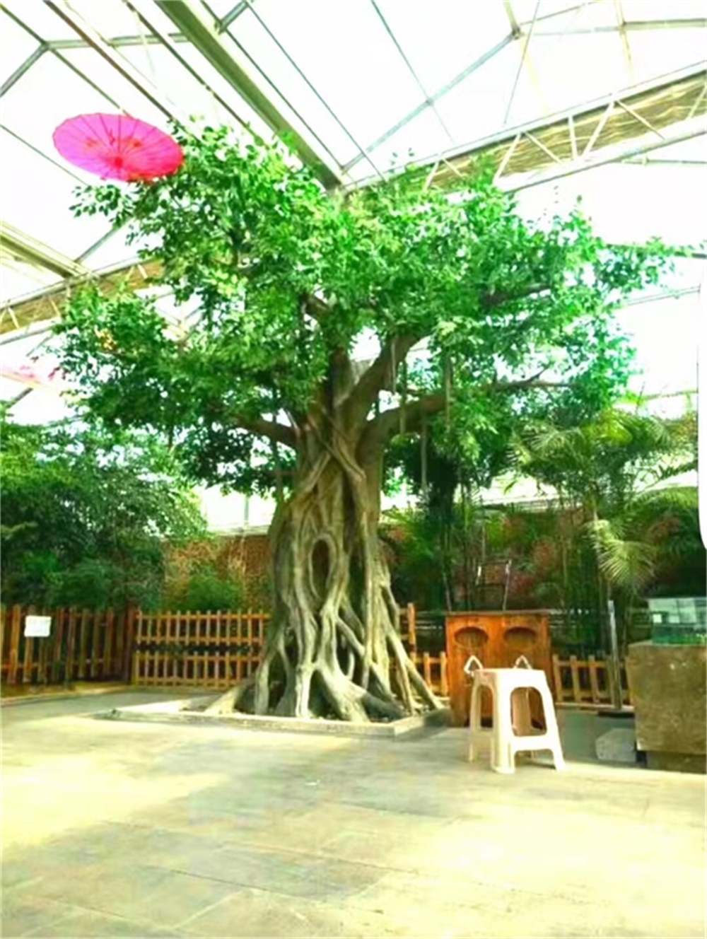 北京大型假树制作 室内景观榕树,仿真桃树,水泥樱花树厂家