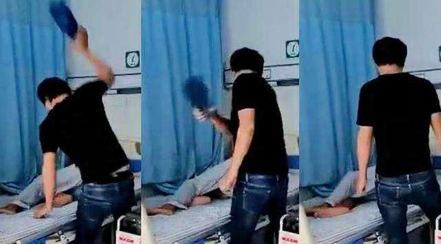 男子拿拖鞋扇生病父亲,想质问专家一个问题,网友:今天是父亲节