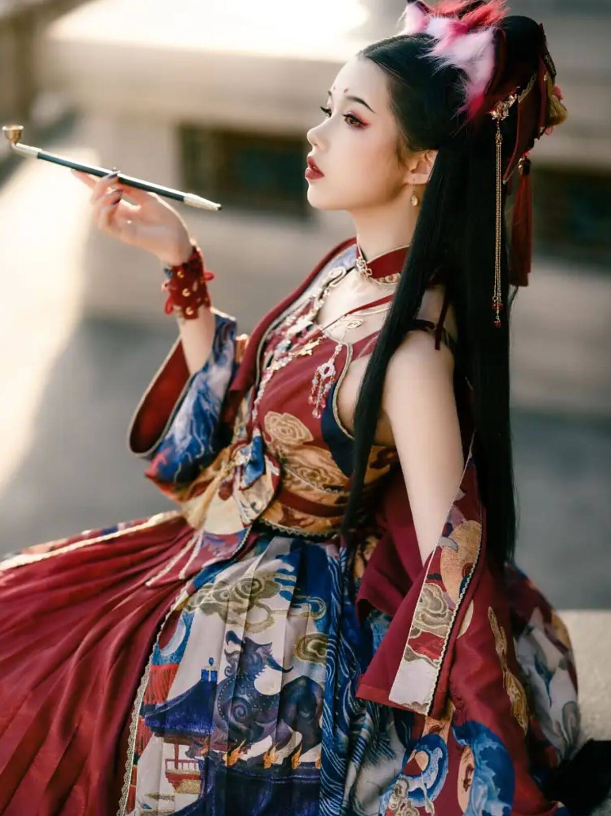 典雅又高级的"大唐风"洛丽塔,吸睛醒目,看着还挺新潮