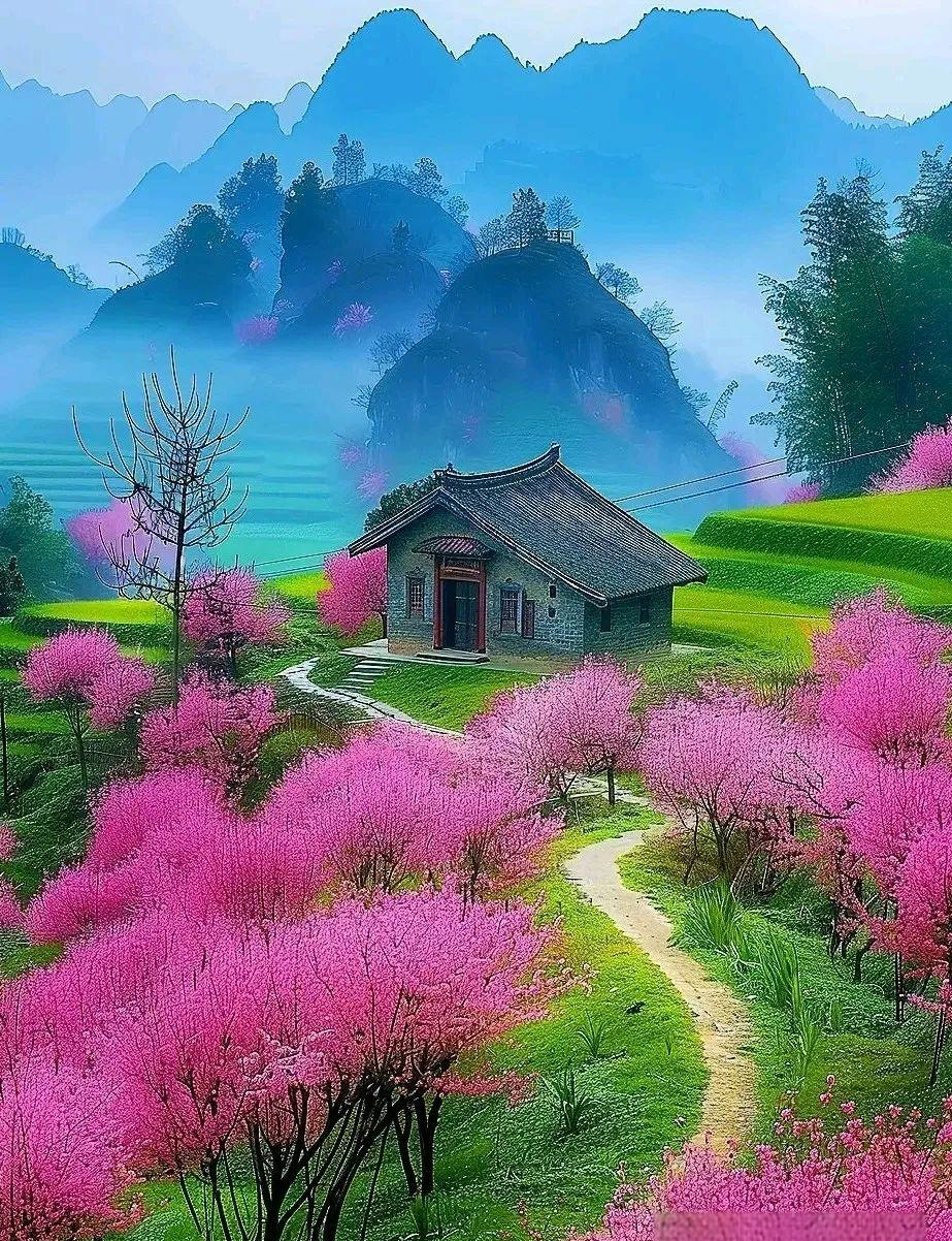 多幅符合中国人审美的春景美图,既养眼又养心,令人陶醉!