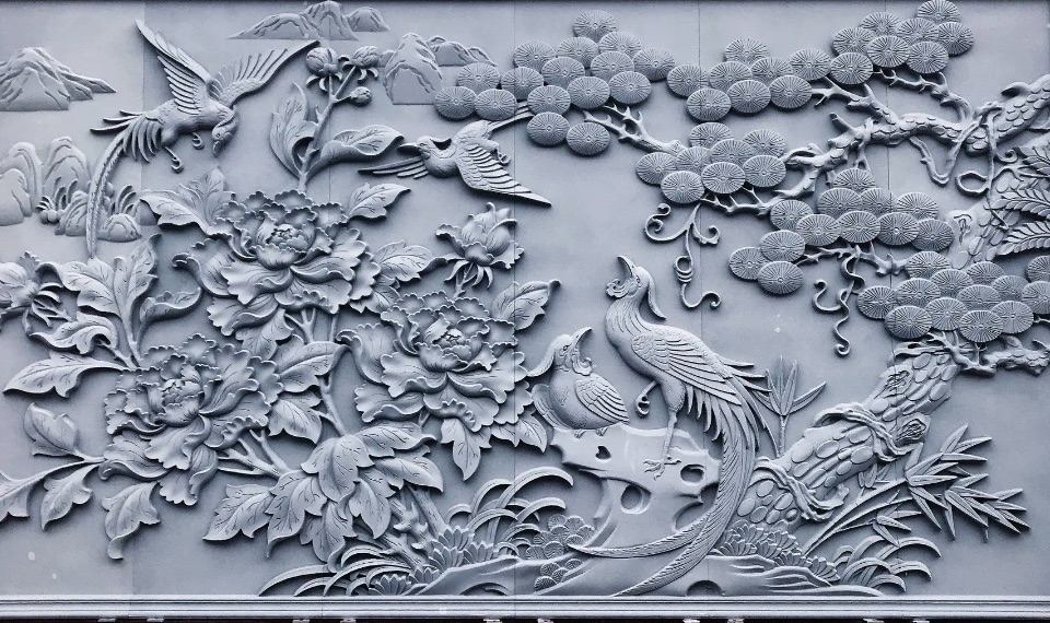 别墅大门外墙浮雕图片大全