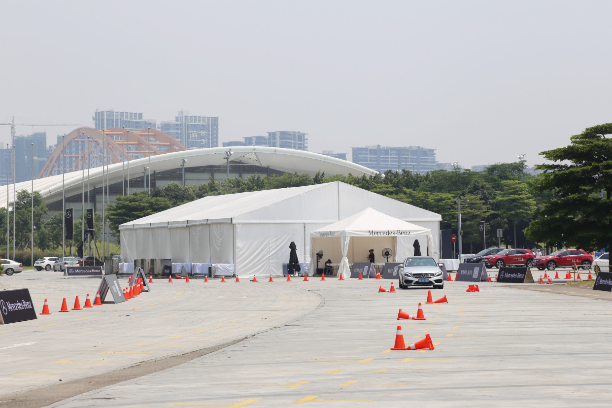 建廷篷房為奔馳汽車試駕活動提供專業篷房支持