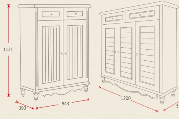 鞋柜内部合理设计图和尺寸