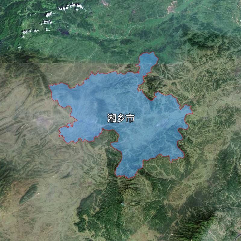 7张地形图,快速了解湖南省湘潭市辖的5个区县市