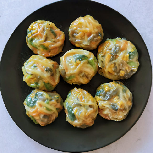 彩虹蔬菜丸子,好吃又好看,零失败