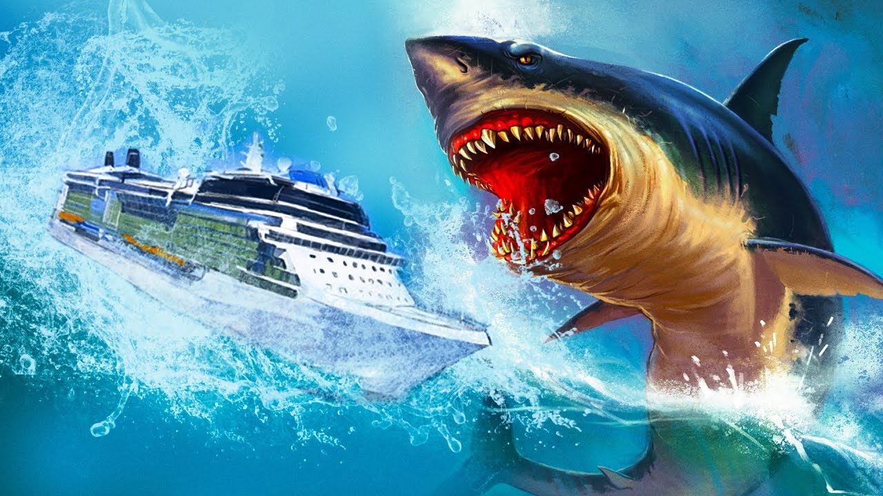 画巨齿鲨吃轮船 凶猛图片