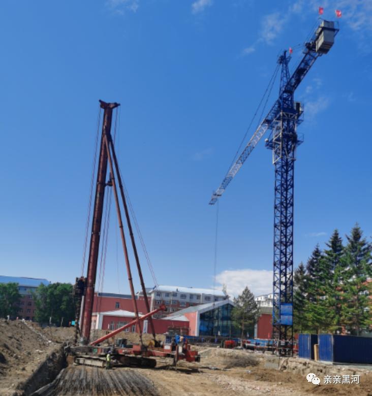 投资4000万!黑河市第二中学教学楼新建项目正式开工建设