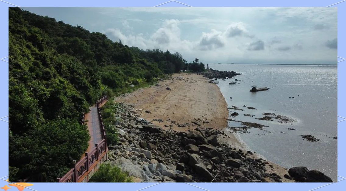 直接使用高德导航前往《台山市海宴镇青山咀》,你将发现一片石头群