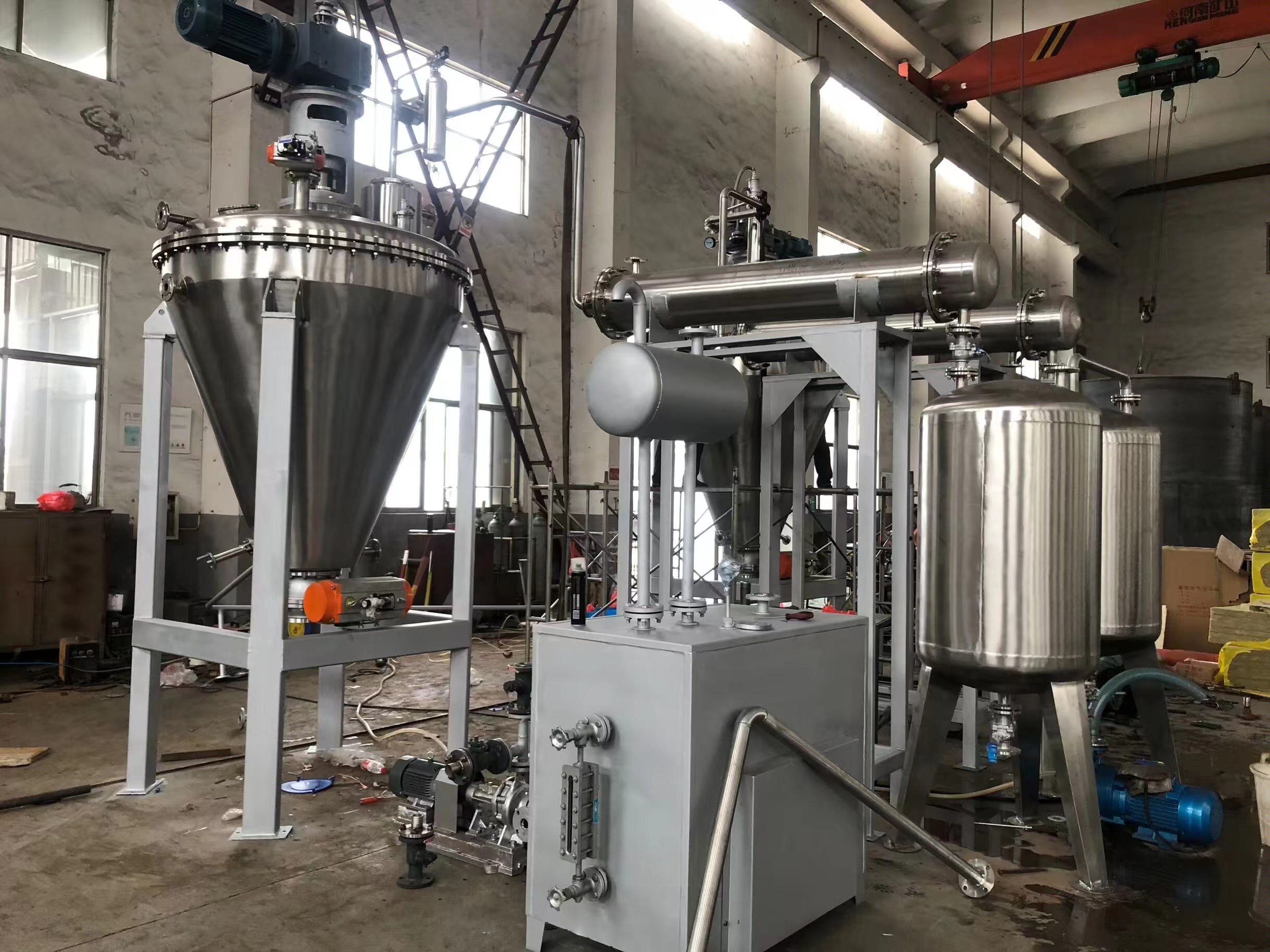 单锥螺带真空干燥机生产发货过程