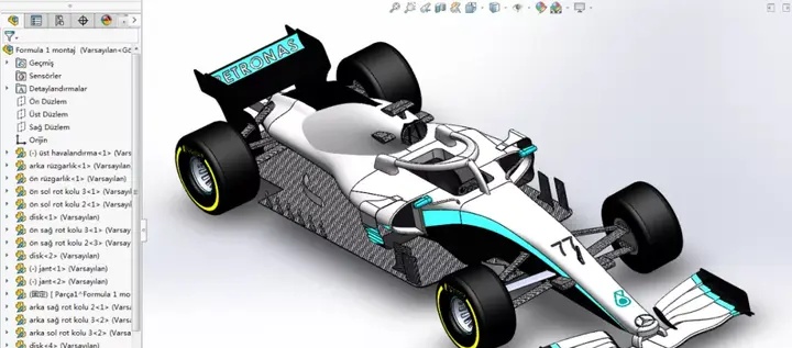 formula 1 f1方程式赛车简易模型3d图纸