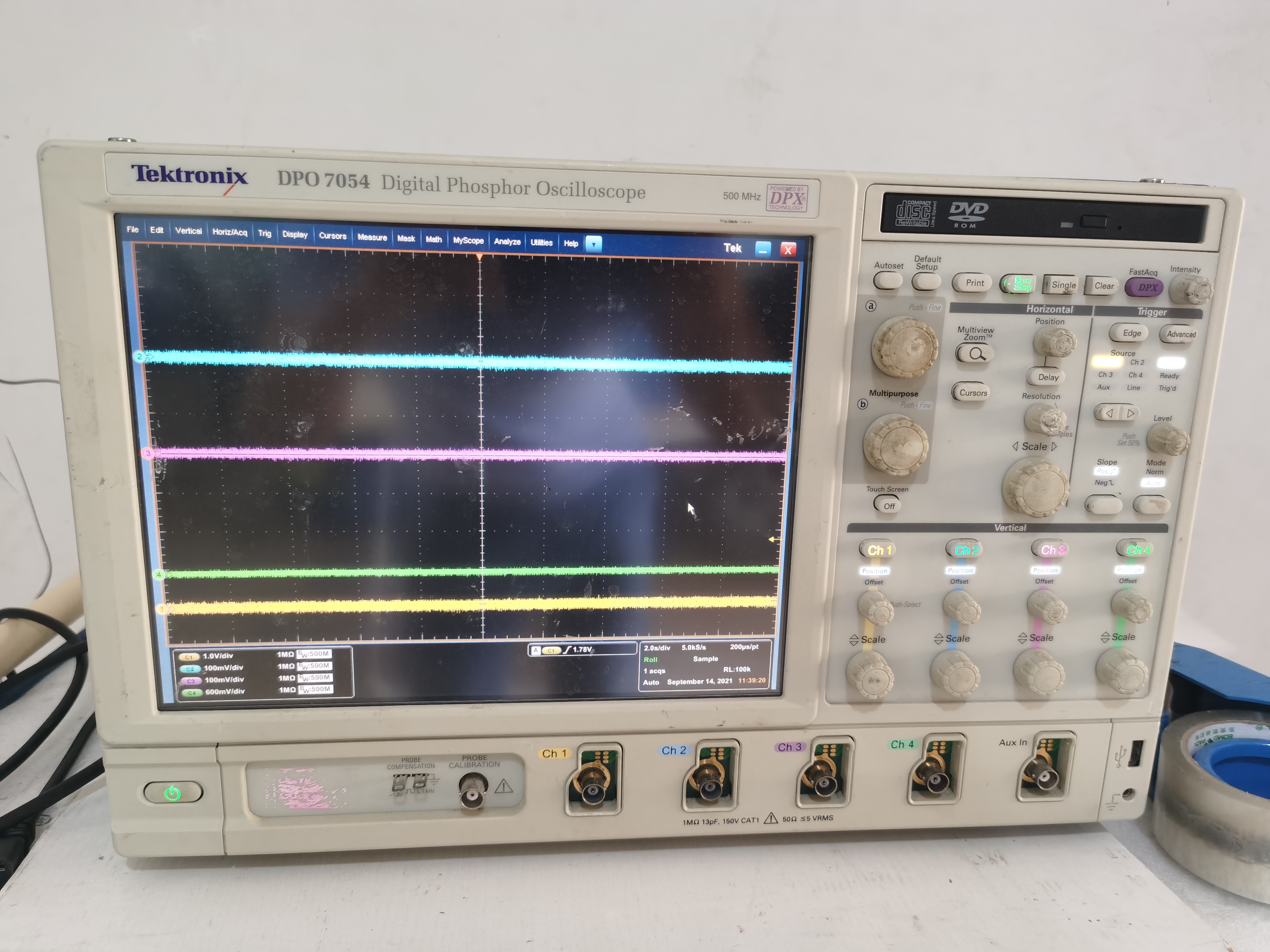 tektronix dpo7054c泰克示波器500mhz