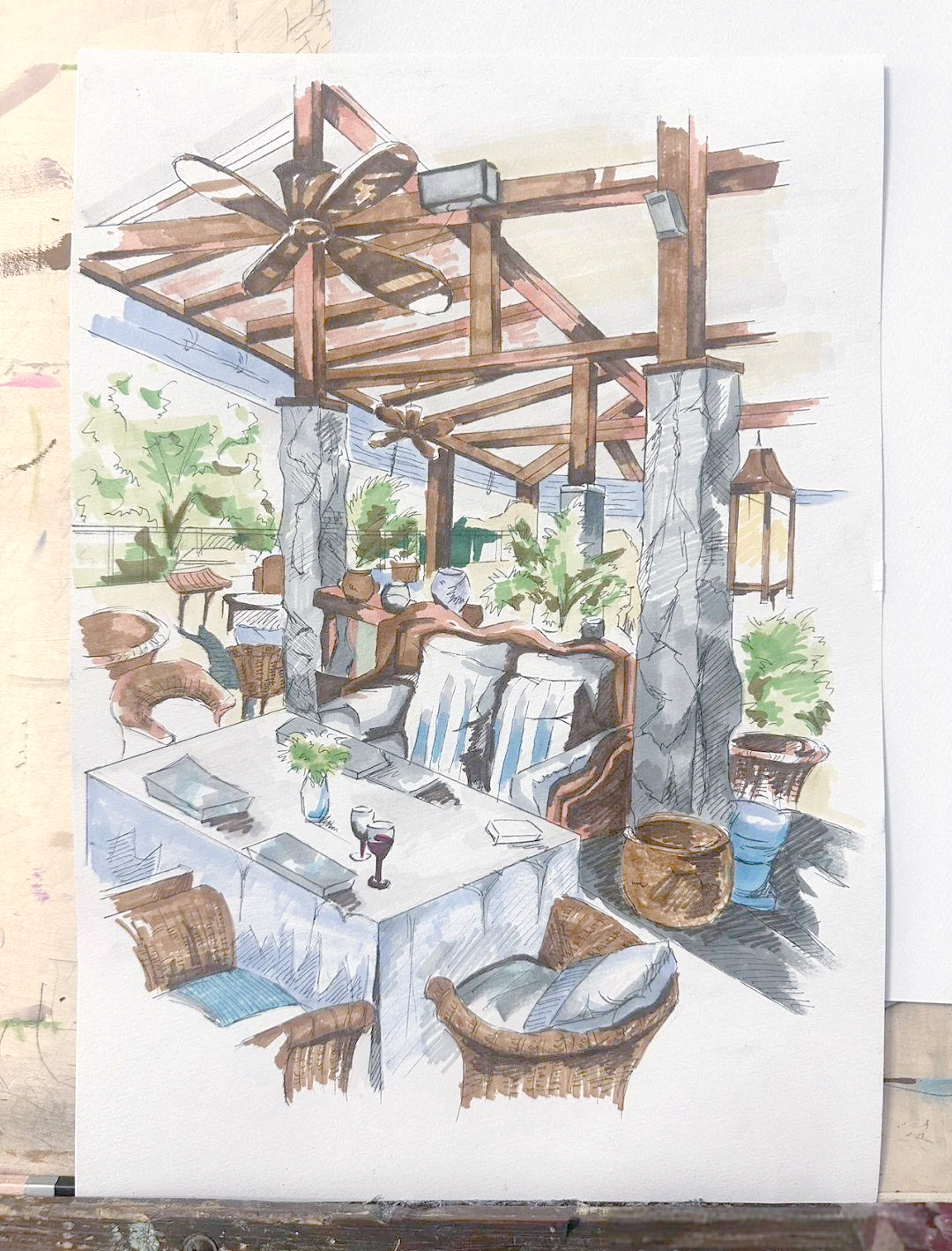 李东君同学的餐厅设计作品集