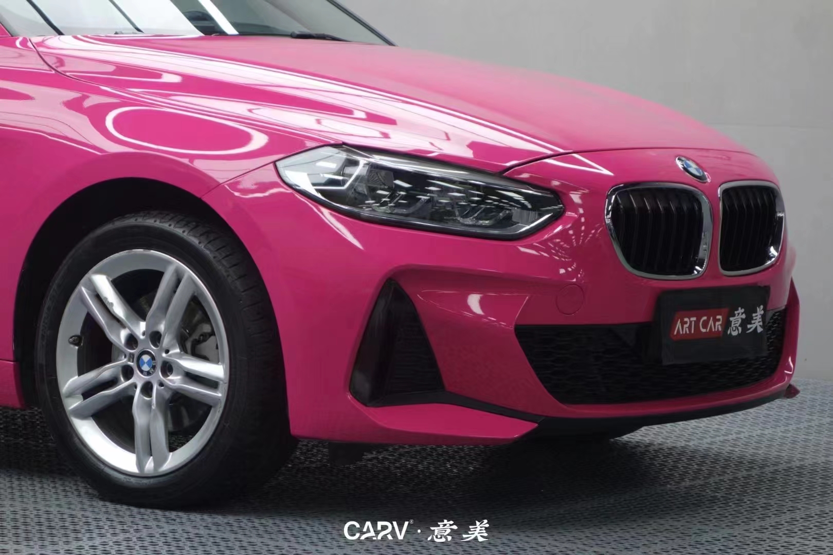 宝马1系卡孚改色膜白金甜菜根紫,甜辣上线