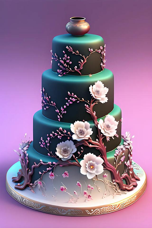 国风蛋糕壁纸,将中国传统文化展现得淋漓尽致