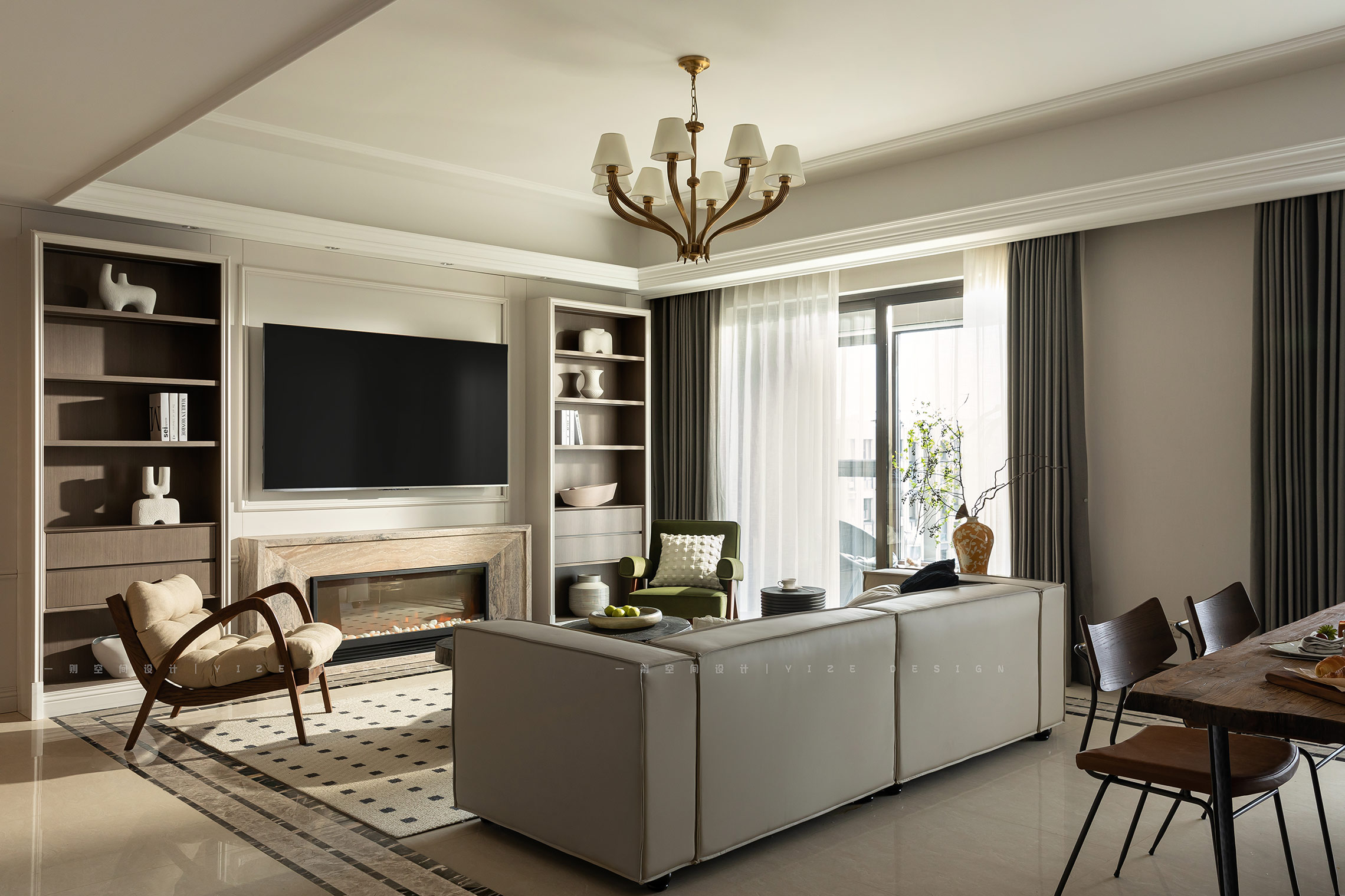 01|客厅 the living room|transformdesign02 精装改造设计面积/180㎡