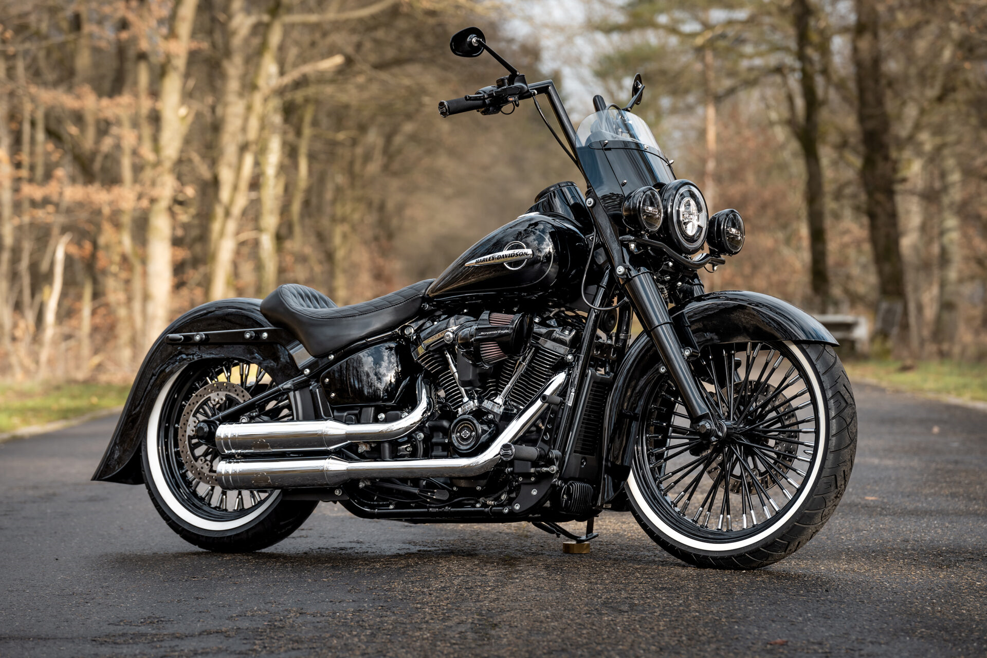 黑翼black wing 哈雷继承者轻度chicano改装欣赏