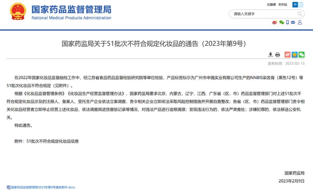 国家药监局:立即停售!这51批次化妆品不合规