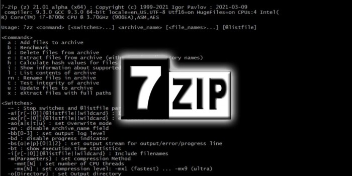 适用于linux的官方7-zip压缩软件终于发布