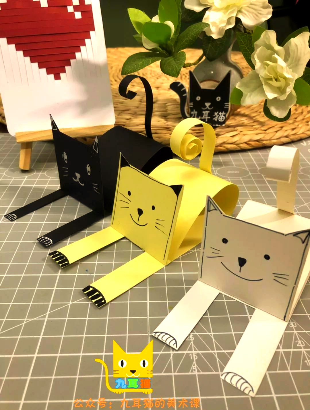 猫猫教你轻松制作卡纸猫咪,小朋友也能轻松搞定