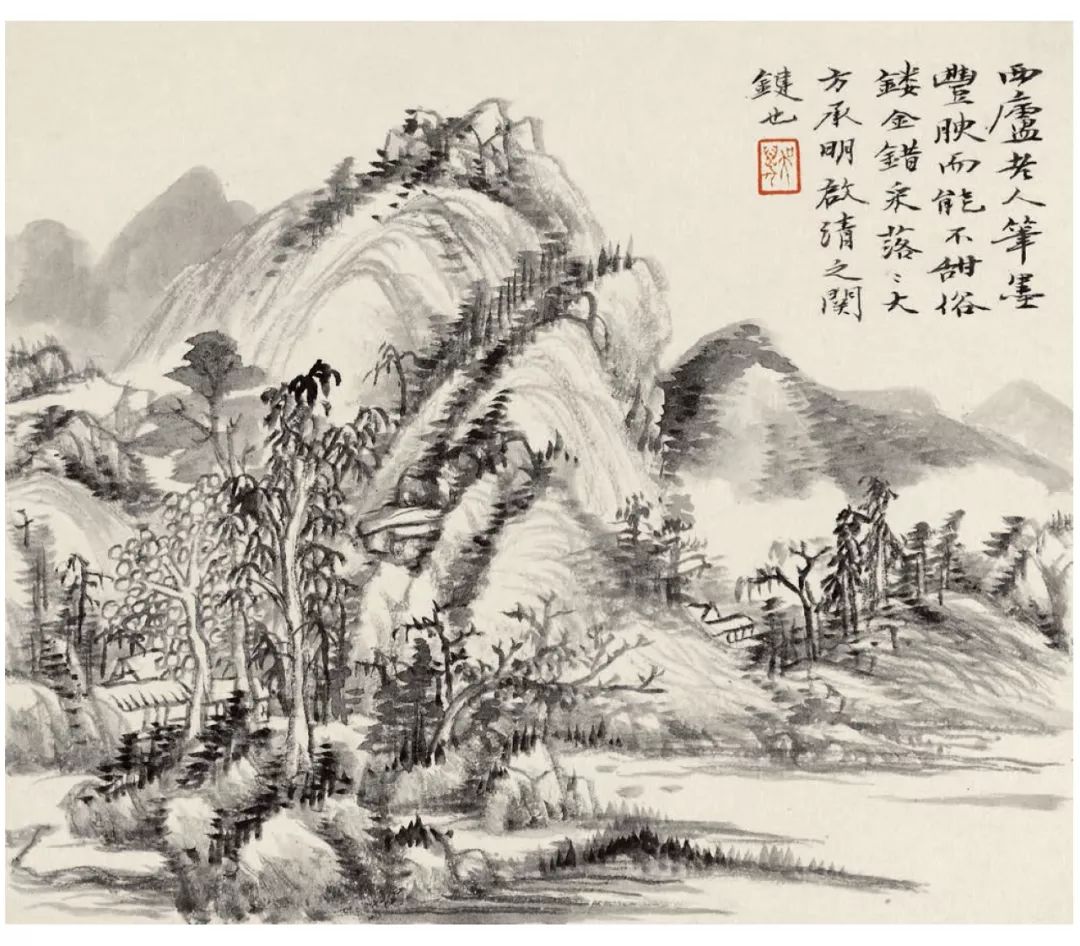 吴湖帆:山水画设色风格