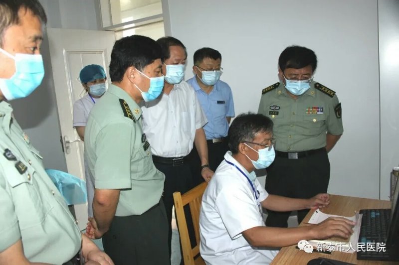 李保泉到新泰市人民医院调研征兵工作